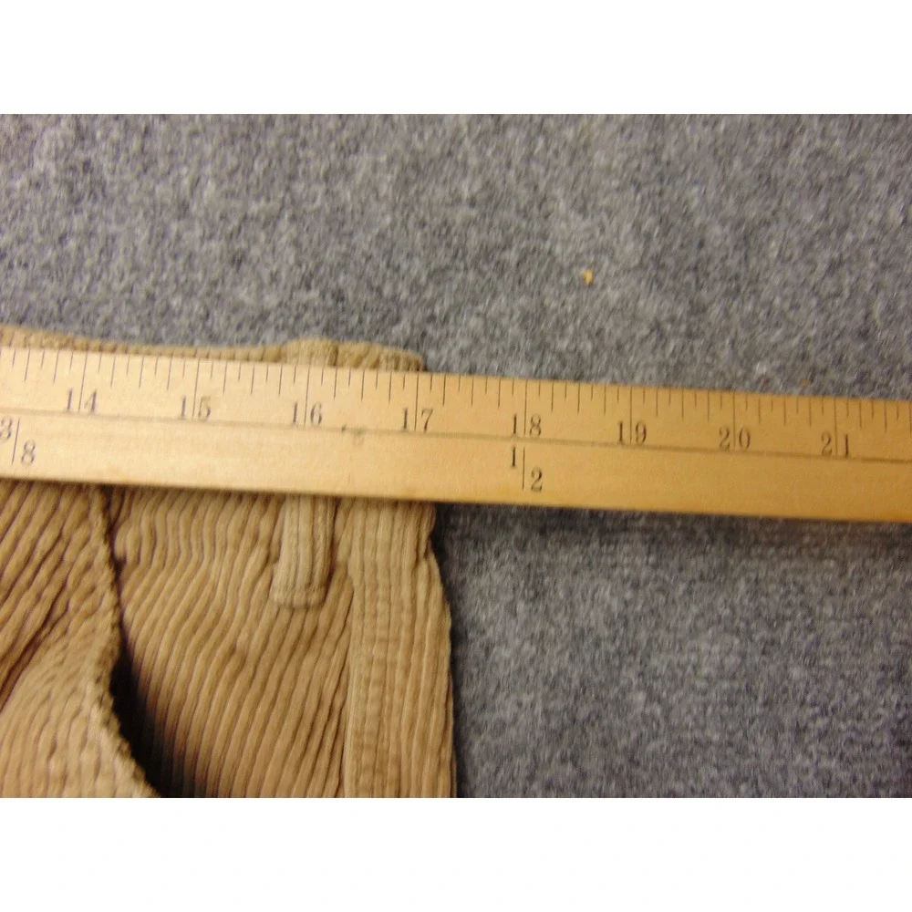 True Religion Cargo Pants Mens 31‎ Tan Solid Corduroy Y2K Streetwear Gorpcore